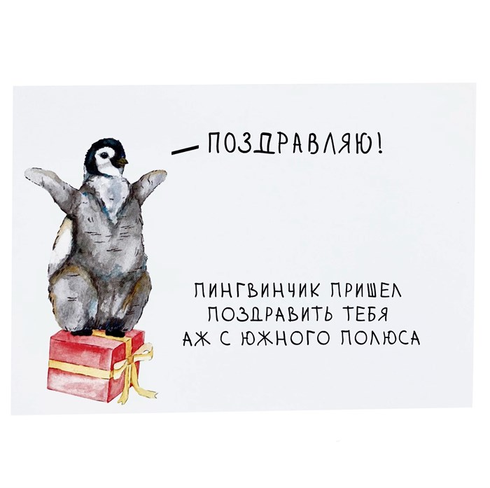 Открытка "Пингвин" 1835 - фото 4941