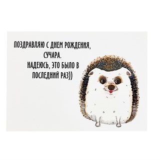 Открытка "Ёжик" 1830